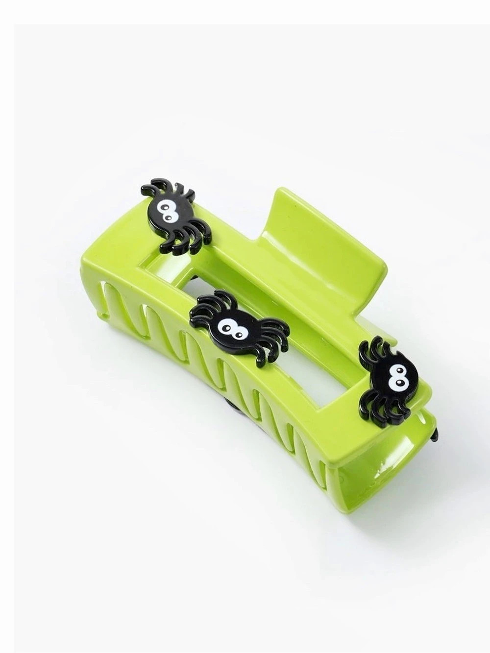 Green & Black Spider Hair Clip Med/Lg Size NWT